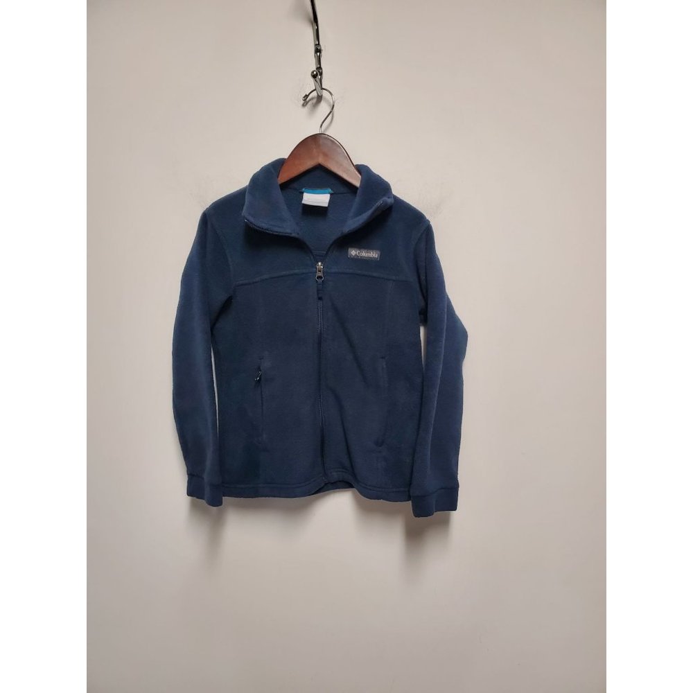 Columbia Fleece Jacket Full Zip Pockets Kids Small 8